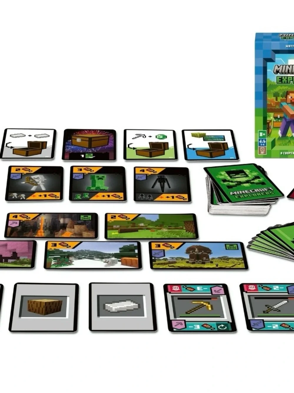 Ravensburger Minecraft Explorers - Cooperative Card Game, Children Ages 8+